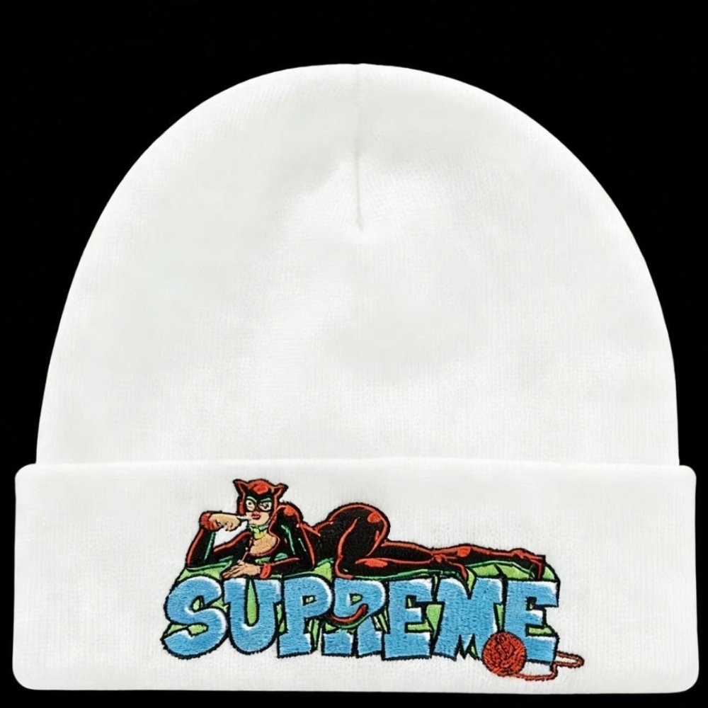 Supreme Catwoman Beanie - White (FW22)